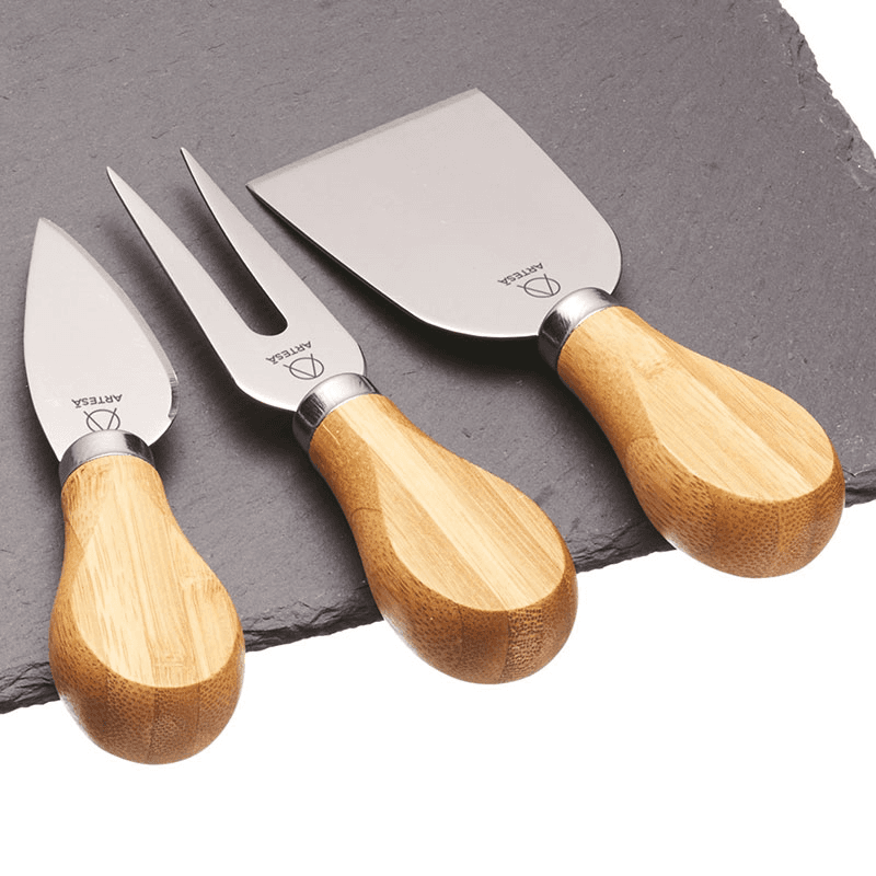 Cheese platter set, 35 x 25cm, Slate And Acacia Wood
