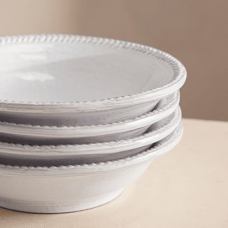 Hillcrest Set of 4 Pasta Bowls D22cm, White