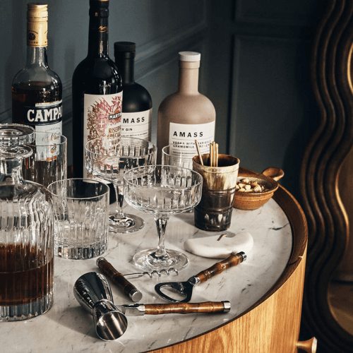 Image showing the Masen Drink Giftset, H11.3 x W13 x D8.5cm, Silver product.
