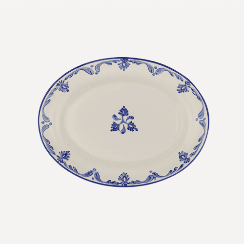 Image showing the Eleanor Platter, 46x 35cm, Blue product.