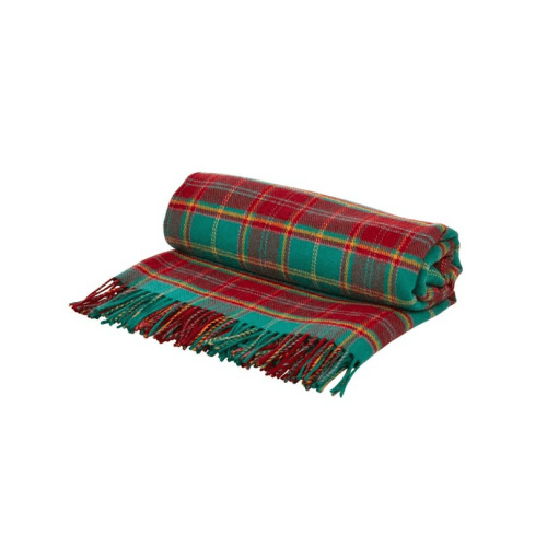 Image showing the Tartan Lambswool Picnic Blanket, H140 x W180cm product.