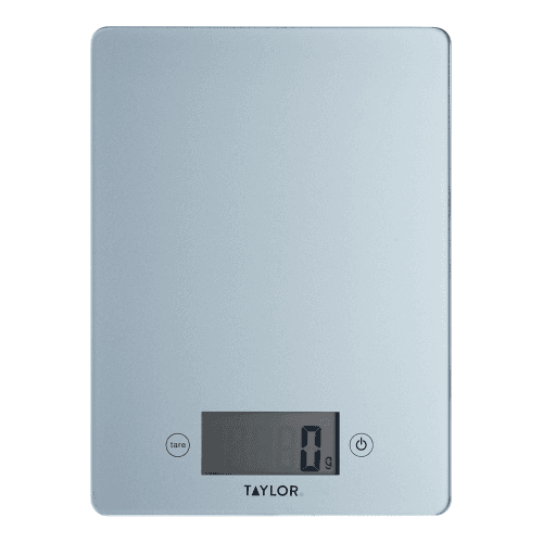 Image showing the Glass digital scale, L23 x W17cm, Pewter product.