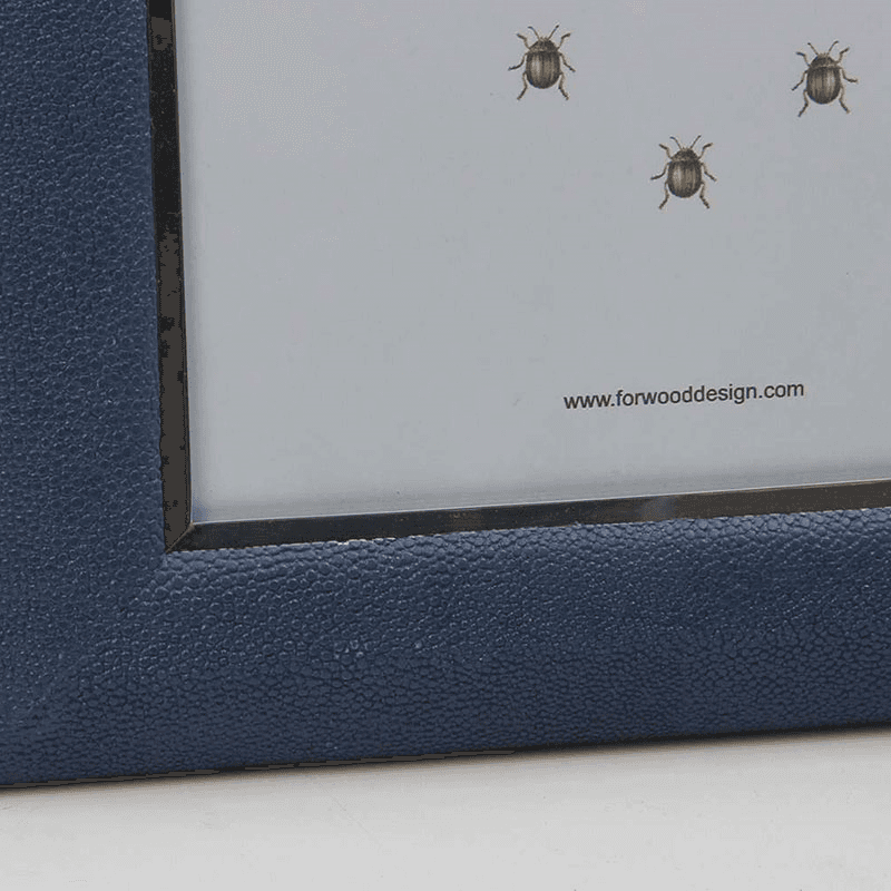Photo Frames, Bella, Shagreen, Nile Blue, Small, 7 x 5"