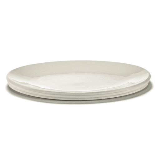 Image showing the Dune Oval Serving Dish, 46 x 34cm, Alabaster product.