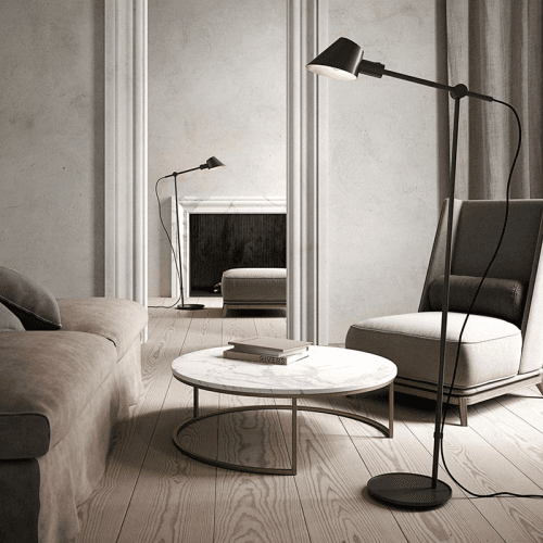 Image showing the Stay Floor Lamp, H129cm, Black product.