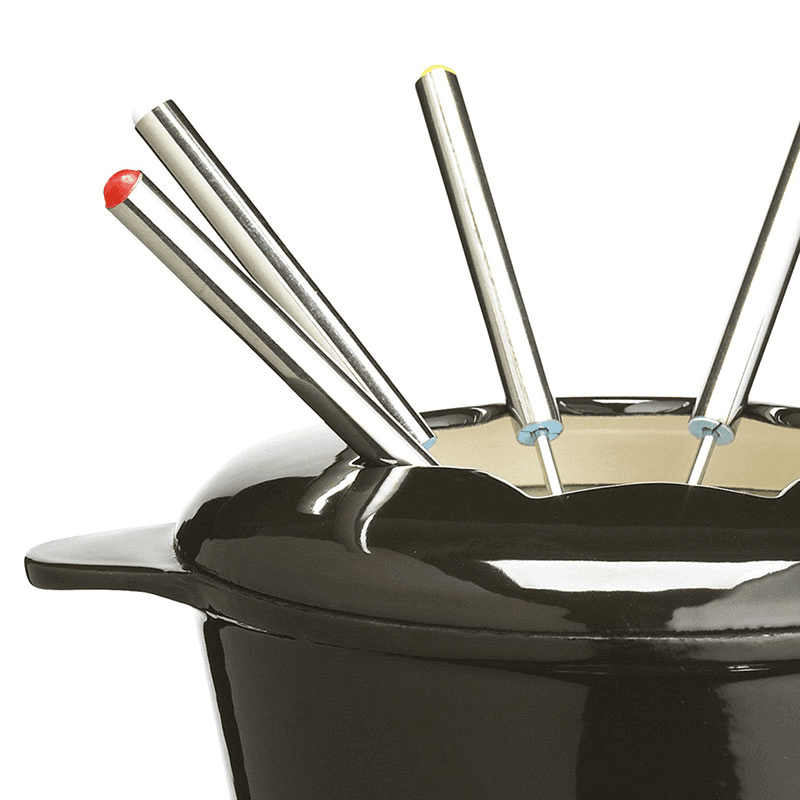 Fondue set, black