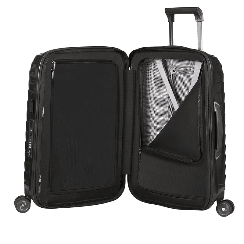 Proxis Cabin Suitcase, H55 x L40 x W20/23cm, Black
