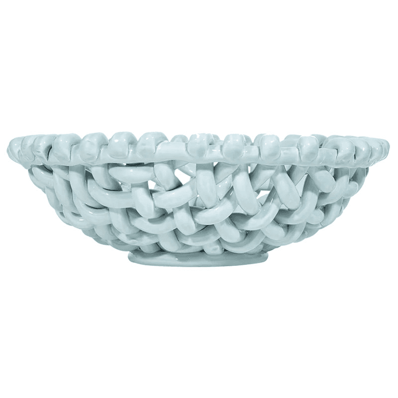 Juicy Basketweave Bowl, D39cm, Sky Blue