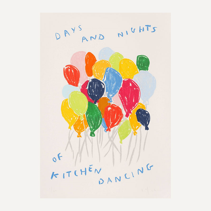 Lucy Mahon Days and Nights of Kitchen Dancing Print, A3, Multi
