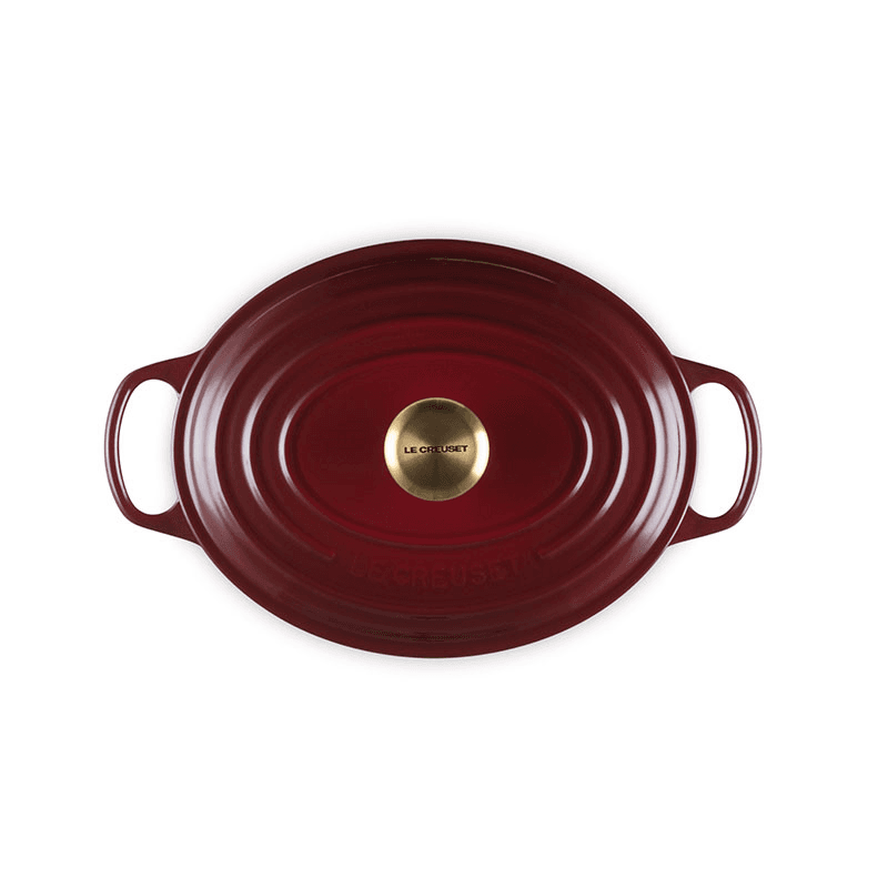 Signature Cast Iron Oval Casserole, 29cm, Garnet