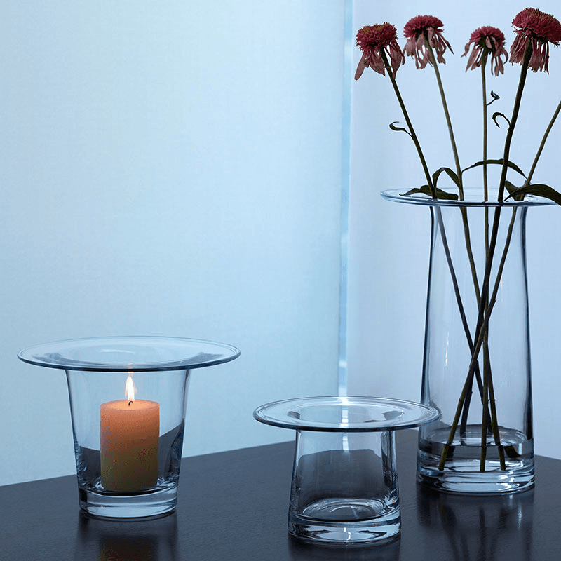 Victoria Vase/Lantern, H13.5cm, Clear