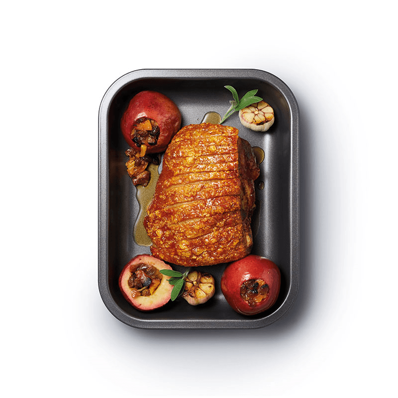 Sloped roasting pan, 38 x 30.5 x 7cm