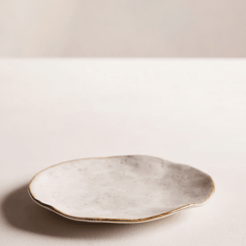 Emden Set of 4 Side Plates, D15cm, Cream