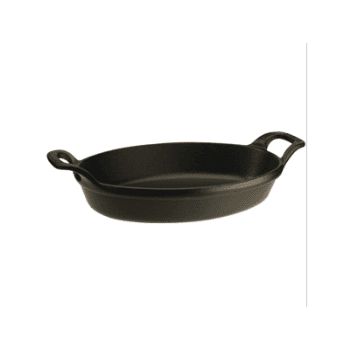 Image showing the Baking Dish, Oval, Black, 24cm product.