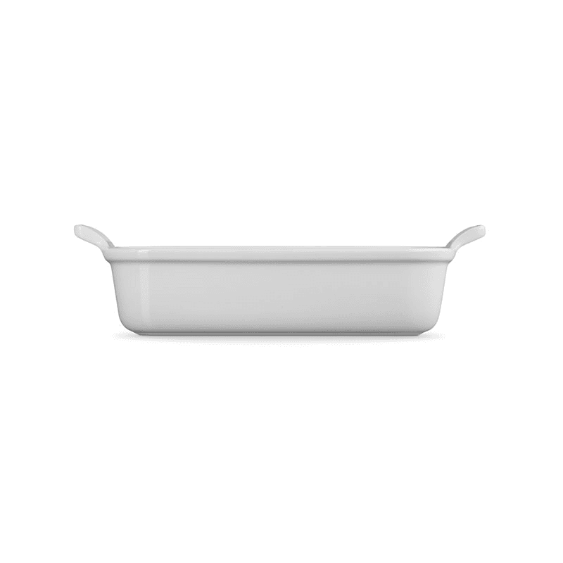 Stoneware Heritage Rectangular Dish, 26cm, White