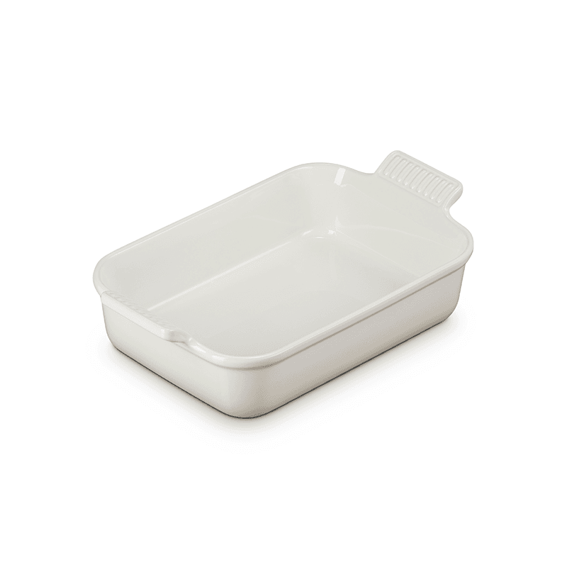 Stoneware Deep Rectangular dish, 26cm - 2.3 litre, Meringue