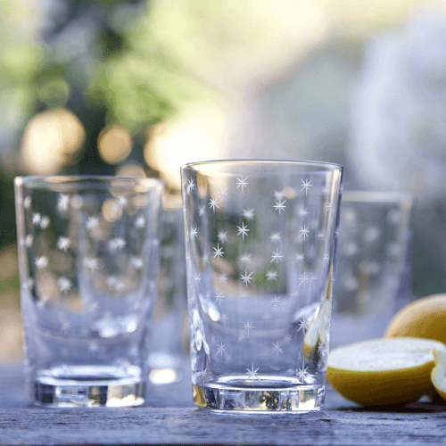 Image showing the Stars Set of 6 tumblers, 210ml, Crystal product.
