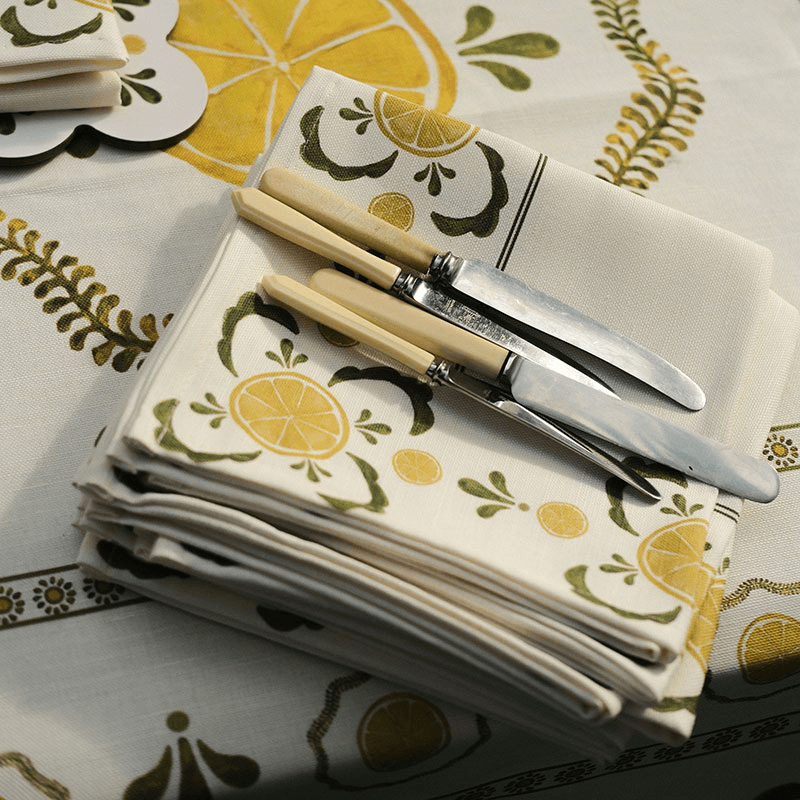 Bell Hutley Napkin, 45 x 45cm, Lemon