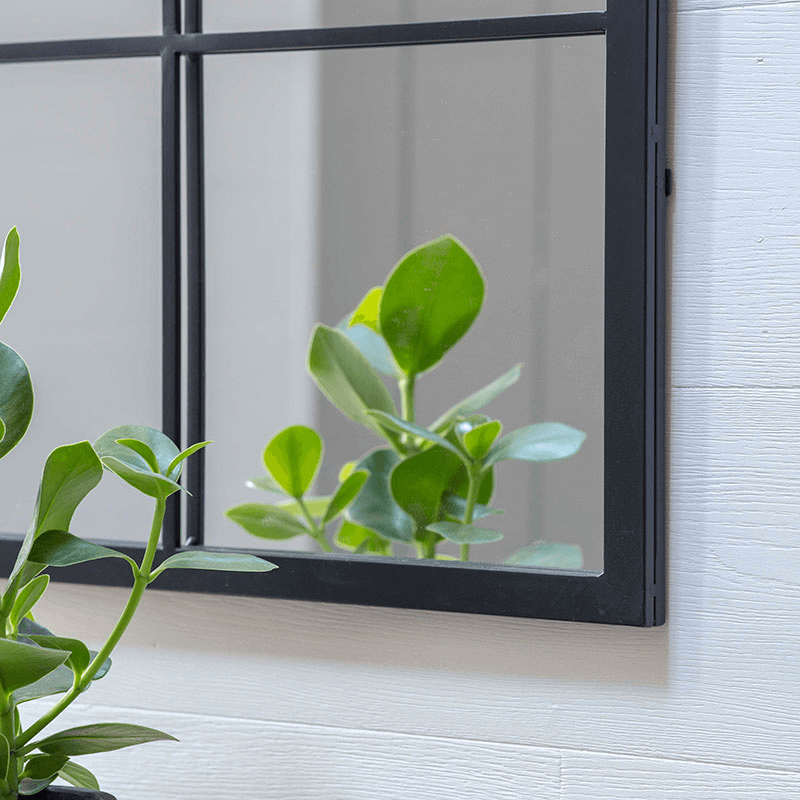 Fullbrook Mirror, L90 x W90cm, Black