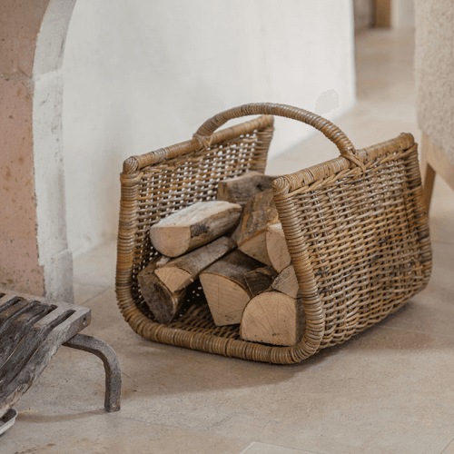 Image showing the Sadra Log Basket, Rattan product.