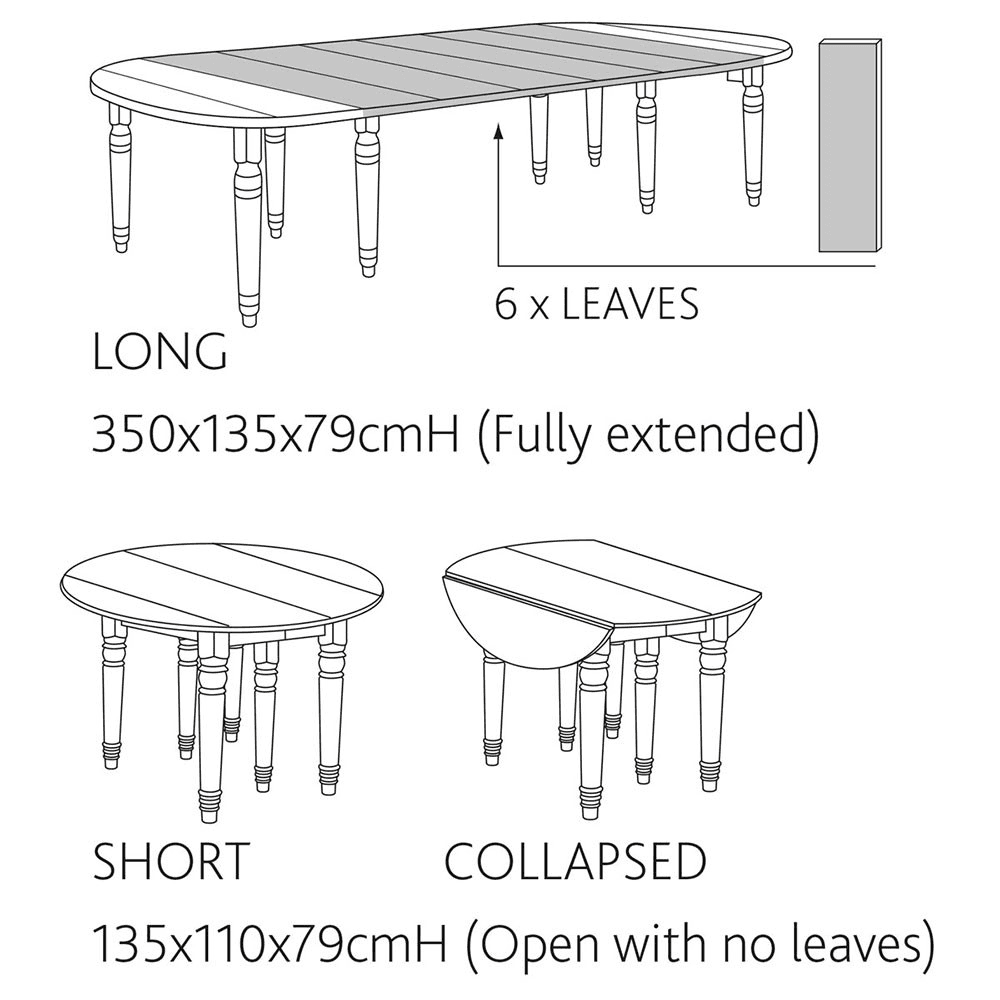 Petworth Dining table, Weathered Oak