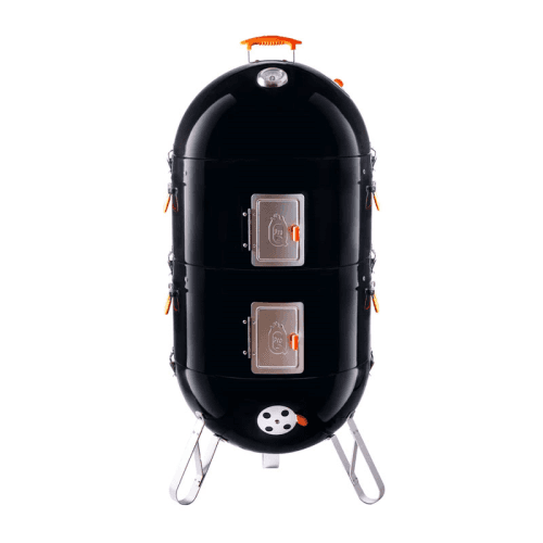 Image showing the Excel V4 Charcoal BBQ Smoker, 50cm, Black product.