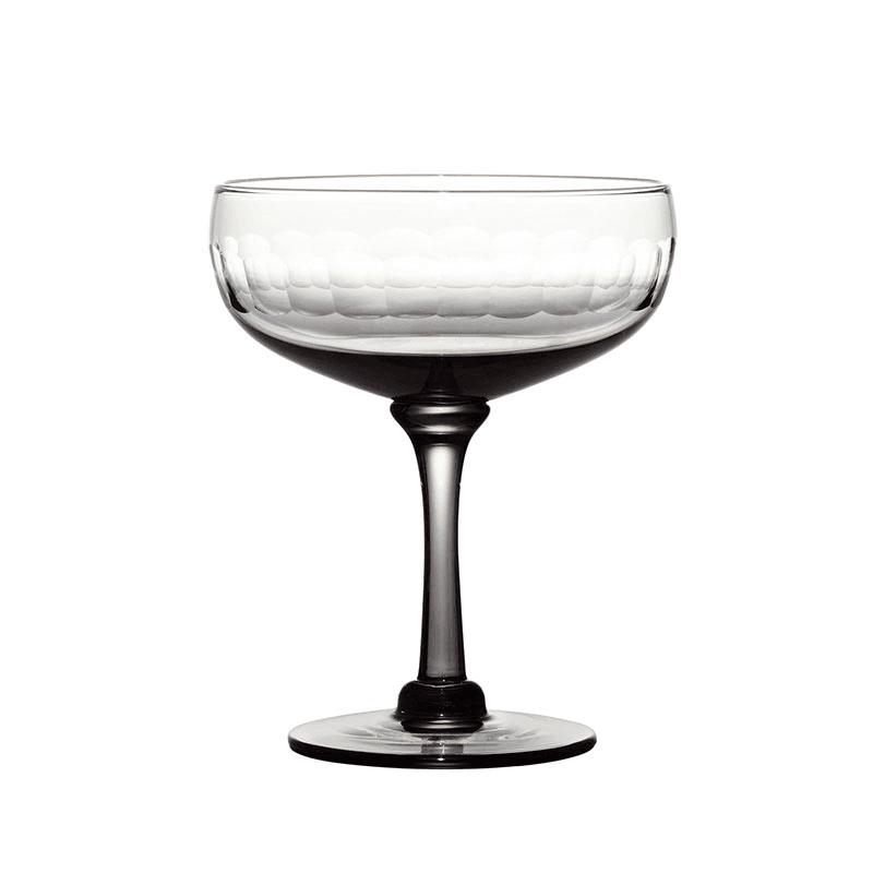 Lens Set of 4 Cocktail Glasses, 210ml, Smoky