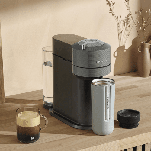 Image showing the Vertuo Next with Aeroccino Coffee Machine, Grey product.