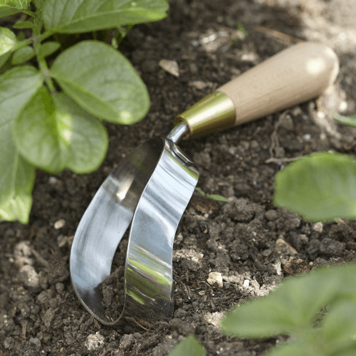 Image showing the Boxed Ergo Hoe, Silver/Natural/Brass product.