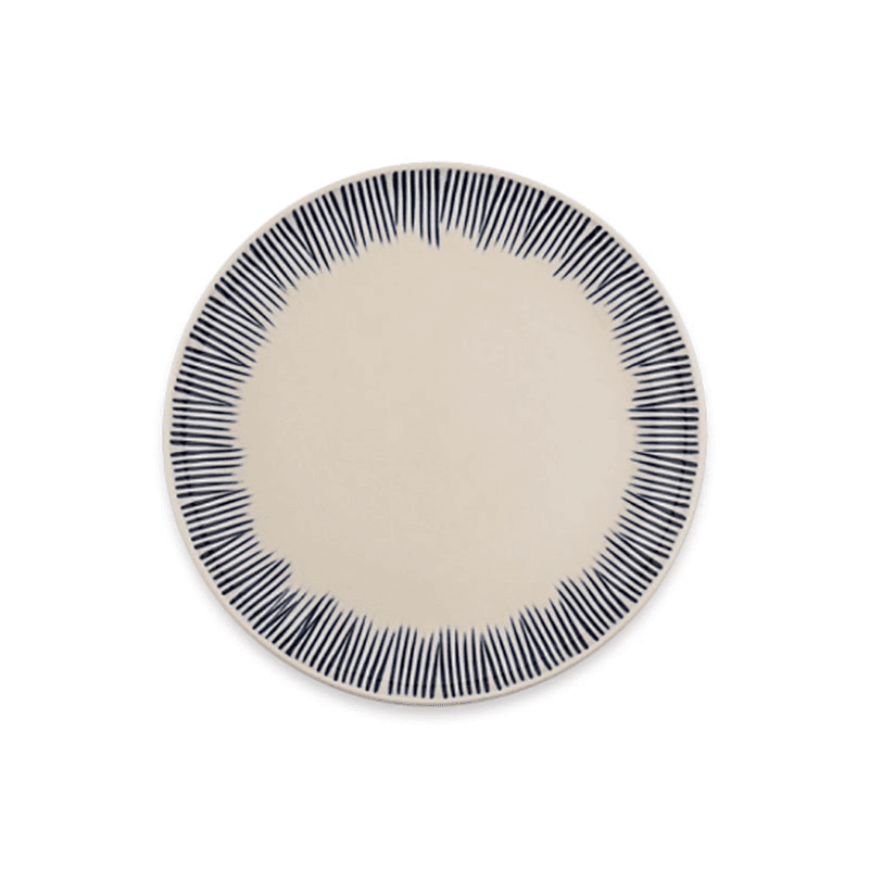Karuma 12 Piece Dinner Set, Blue & White