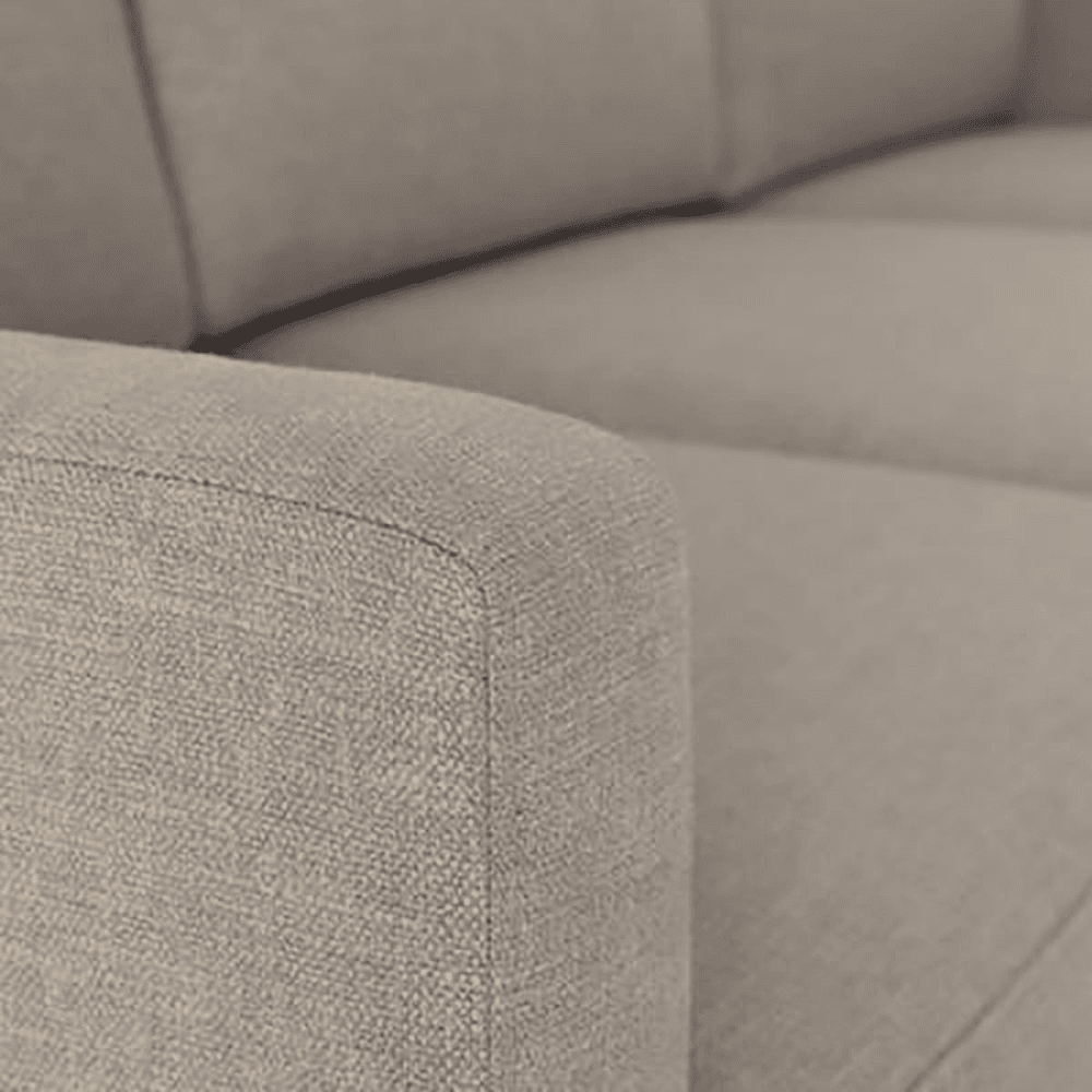 Model 01 3 Seater Linen Sofa, Pumice