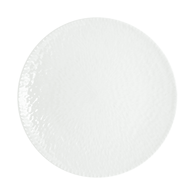 Carve White Medium Plate, D23cm