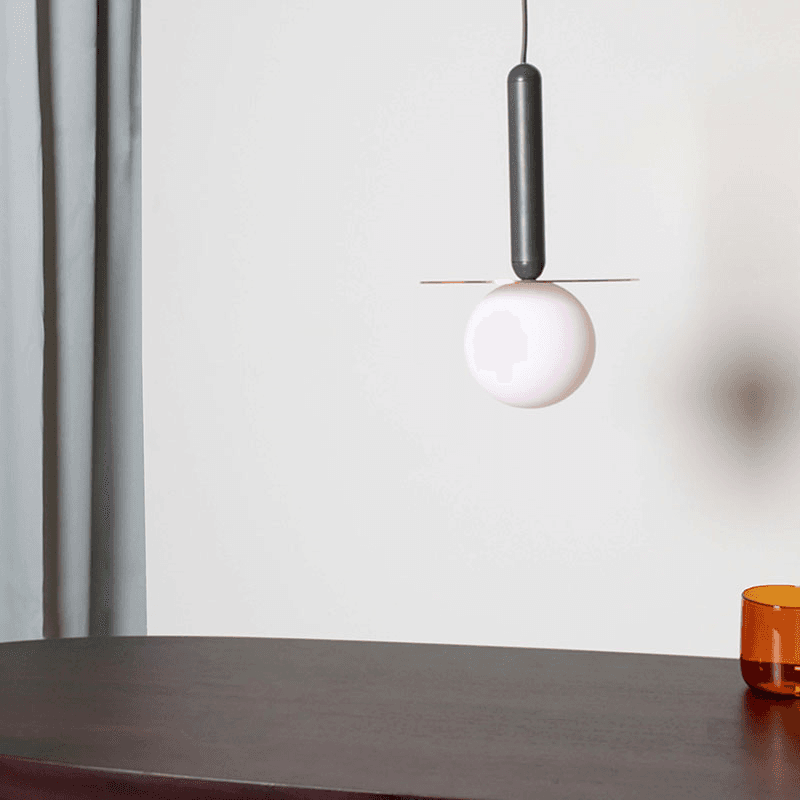Disk Pendant Light, H206cm, Brass