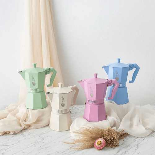 Image showing the Bialetti Moka Espresso Pot, 6 Cup Capacity, Green product.