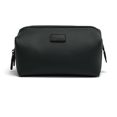 Image showing the Lost In Berlin Toiletry Bag, H13 x L23 x W12cm, Black product.