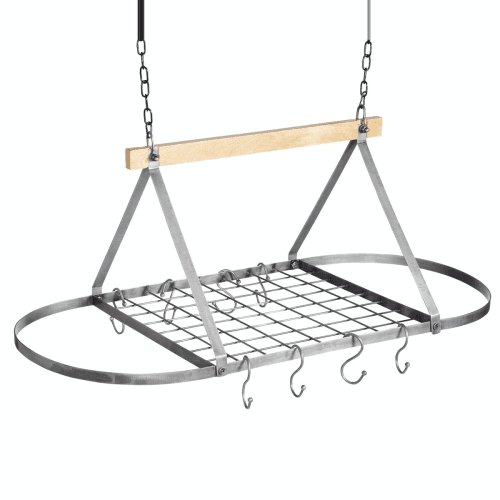 Image showing the Industrial Kitchen Ceiling mounted pot rack, 81 x 40 x 33cm product.