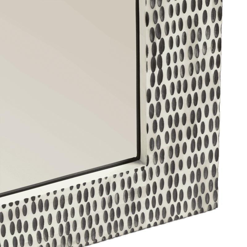 Estella Bone Mirror, H97cm, Ivory