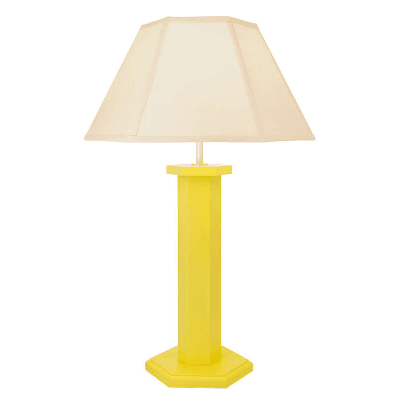 Hexagon Table Lamp Base, H47cm, Yolke