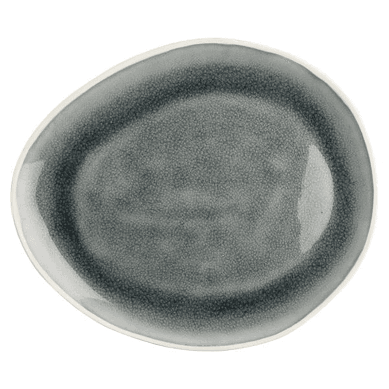 Vie Naturelle Medium Plate, W19.5cm x D16.3cm, Grey