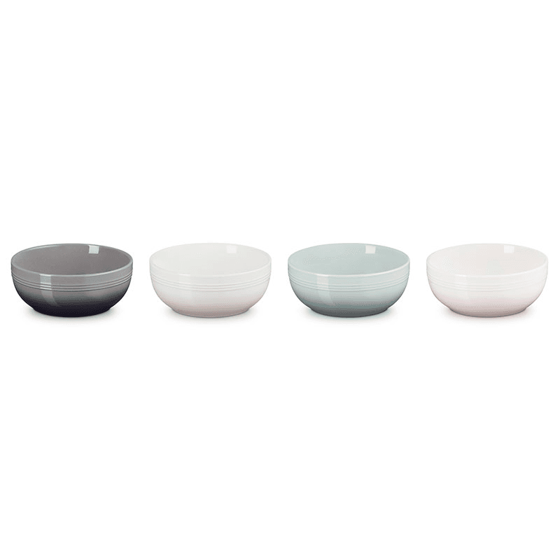 Stoneware Coupe Set of 4 Cereal Bowl, Multi