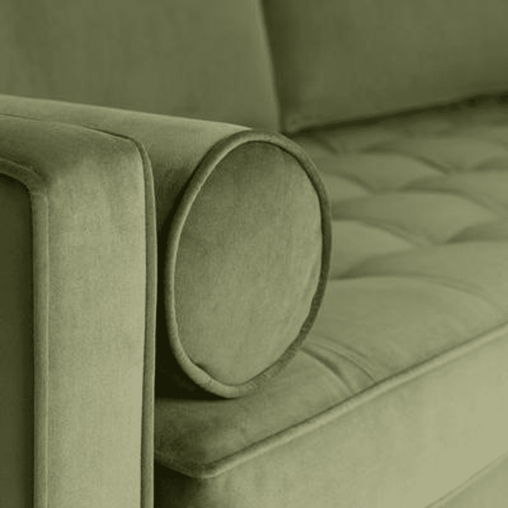 Model 02 2 Seater Velvet Sofa, Vine