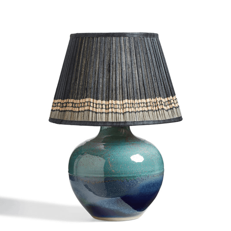 Asteria Table Lamp, H49cm x Diameter 35cm, Marine Blue
