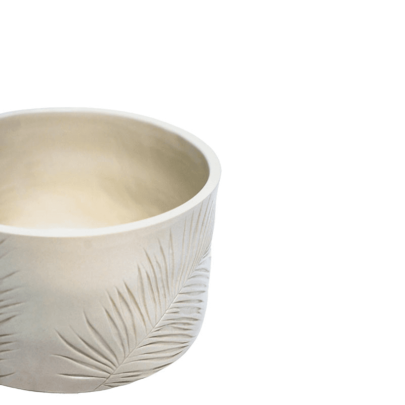 Kew Botanical Retreat Stoneware Sago Palm Bowl, D24cm, Cream
