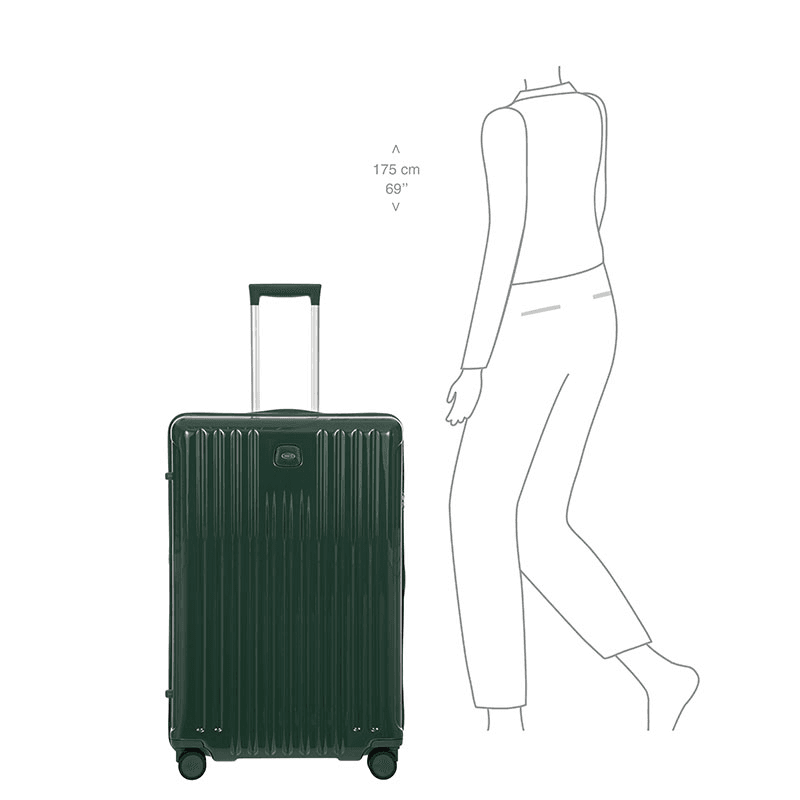 Positano Suitcase, H78 x  L53 x W31cm, Emerald