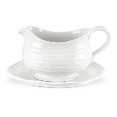 Image showing the Ceramics Sauce boat and stand, 55cl, White product.