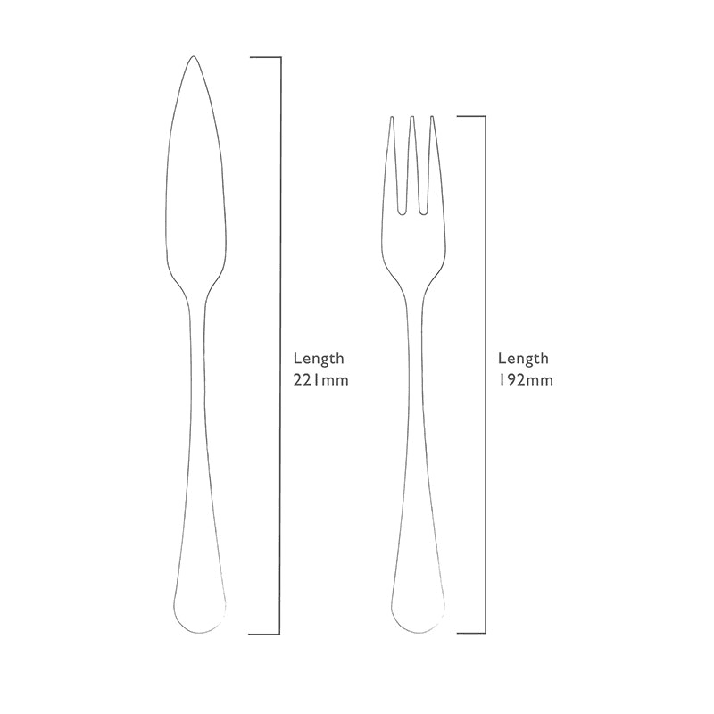Radford Bright 4 Piece Fish Eater Set, Stainless Steel