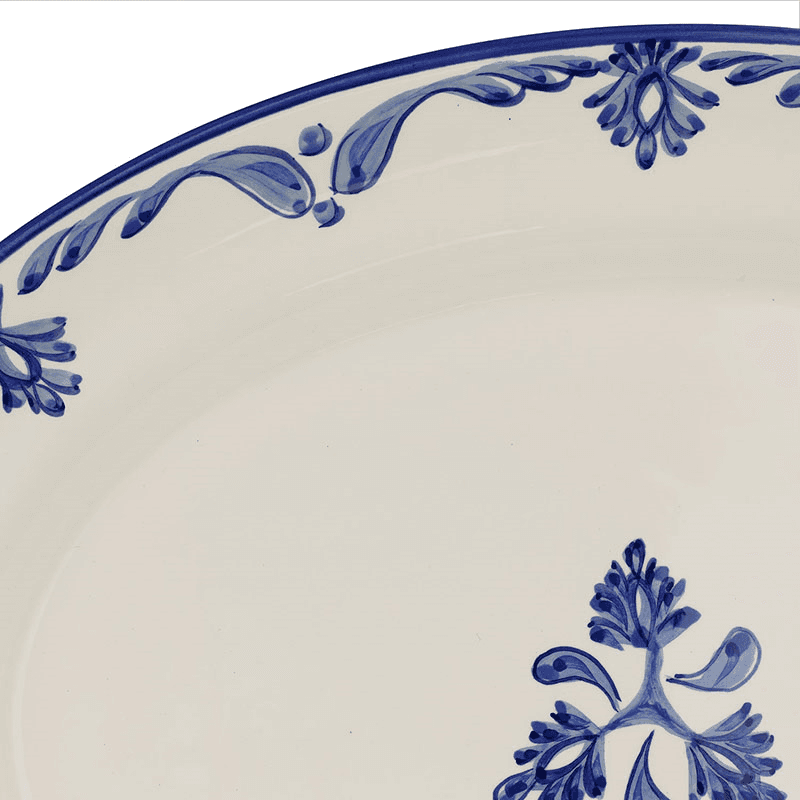 Eleanor Platter, 46x 35cm, Blue