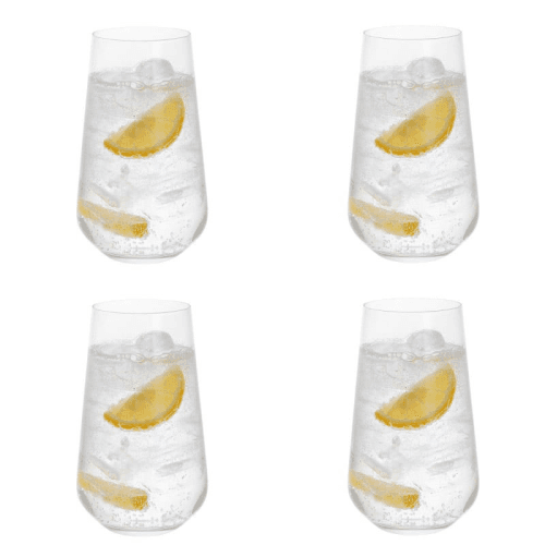 Image showing the Cheers Set of 4 Highball Glasses, 500ml, Clear product.