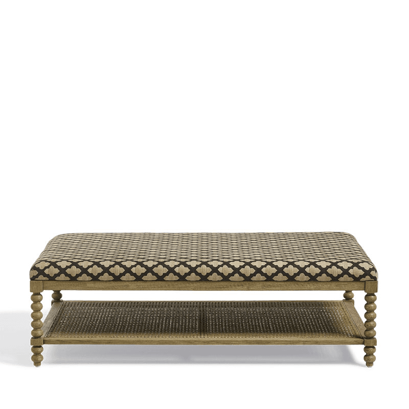 Gwendolen Coffee Table, H42cm x W140cm x D89cm, Serigraph Black / Natural