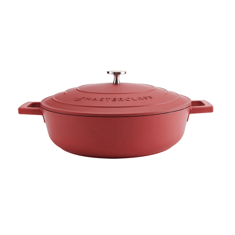 Shallow Casserole Dish, 4L, Red